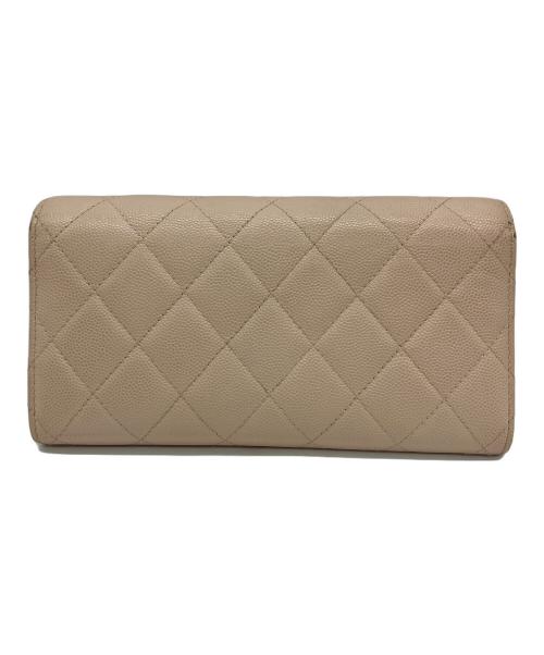 CHANEL（シャネル）CHANEL (シャネル) 長財布 マトラッセ ココロック ベージュの古着・服飾アイテム