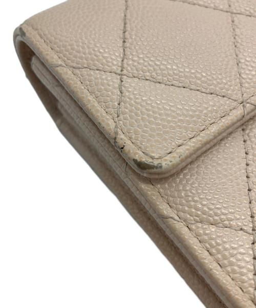 CHANEL（シャネル）CHANEL (シャネル) 長財布 マトラッセ ココロック ベージュの古着・服飾アイテム
