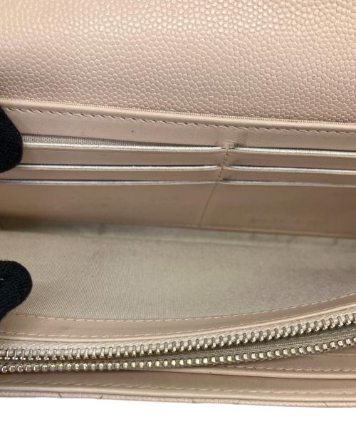 CHANEL（シャネル）CHANEL (シャネル) 長財布 マトラッセ ココロック ベージュの古着・服飾アイテム