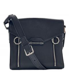 中古・古着通販】DIESEL (ディーゼル) メッシュレザーショルダーバッグ