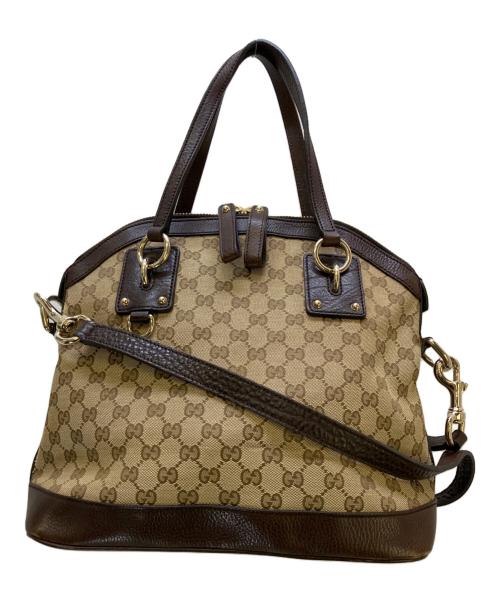 GUCCI（グッチ）GUCCI (グッチ) 2WAYバッグ ブラウンの古着・服飾アイテム