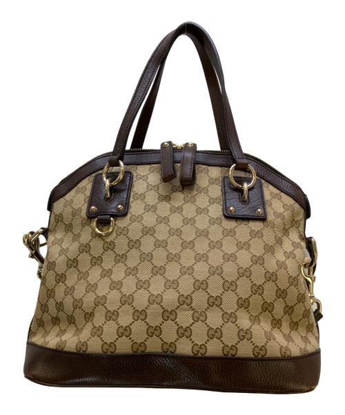 GUCCI（グッチ）GUCCI (グッチ) 2WAYバッグ ブラウンの古着・服飾アイテム