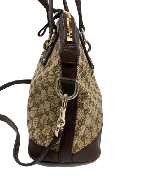 GUCCI（グッチ）GUCCI (グッチ) 2WAYバッグ ブラウンの古着・服飾アイテム