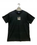stussyステューシー）の古着「半袖カットソー ドラゴンプリント」｜ブラック