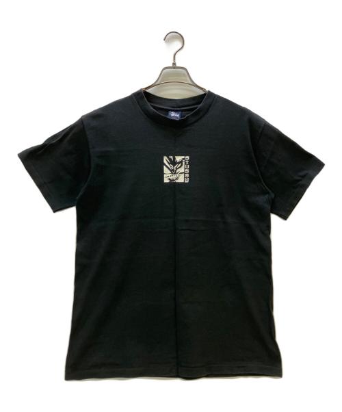 stussy（ステューシー）stussy (ステューシー) 半袖カットソー ドラゴンプリント ブラック サイズ:Lの古着・服飾アイテム
