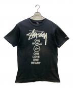 stussy×FRAGMENT DESIGNステューシー×フラグメントデザイン）の古着「半袖カットソー」｜ブラック