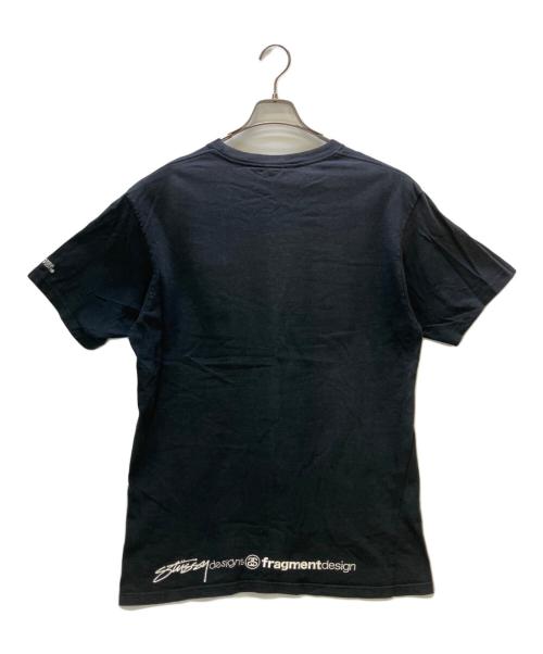 stussy（ステューシー）stussy (ステューシー) FRAGMENT DESIGN (フラグメントデザイン) 半袖カットソー ブラック サイズ:Lの古着・服飾アイテム