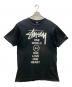 stussy（ステューシー）の古着「半袖カットソー」｜ブラック