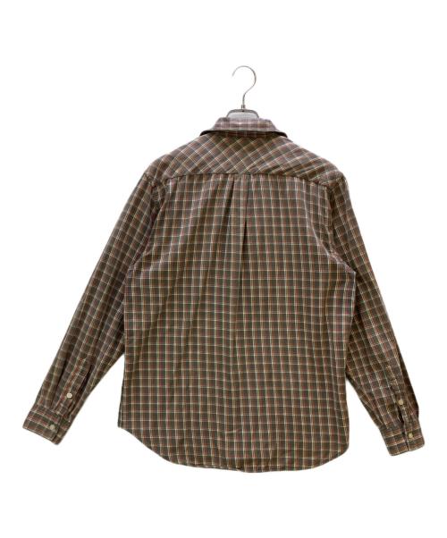 stussy（ステューシー）stussy (ステューシー) 長袖シャツ ベージュ×ブラウン サイズ:Mの古着・服飾アイテム