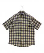 stussyステューシー）の古着「半袖カットソー」｜ブルー×アイボリー