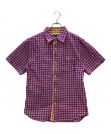 stussy（ステューシー）の古着「半袖シャツ」｜パープル×ブルー