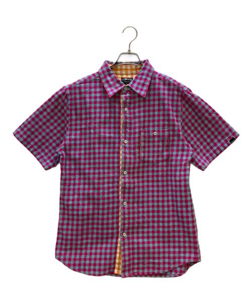 stussy（ステューシー）stussy (ステューシー) 半袖シャツ パープル×ブルー サイズ:L 未使用品の古着・服飾アイテム