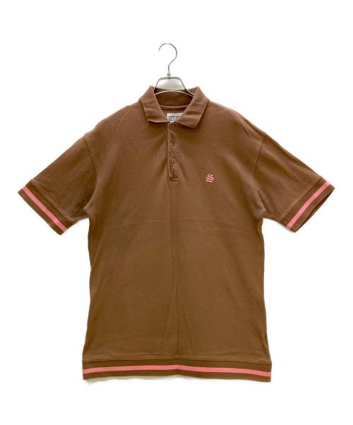 stussy（ステューシー）stussy (ステューシー) 半袖カットソー ブラウン サイズ:Lの古着・服飾アイテム