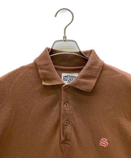 stussy（ステューシー）stussy (ステューシー) 半袖カットソー ブラウン サイズ:Lの古着・服飾アイテム