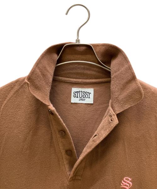 stussy（ステューシー）stussy (ステューシー) 半袖カットソー ブラウン サイズ:Lの古着・服飾アイテム