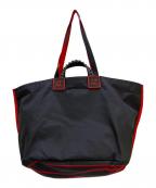 Christian Louboutinクリスチャン・ルブタン）の古着「2WAYバッグ LOUTOTE BEACH」｜ブラック×レッド