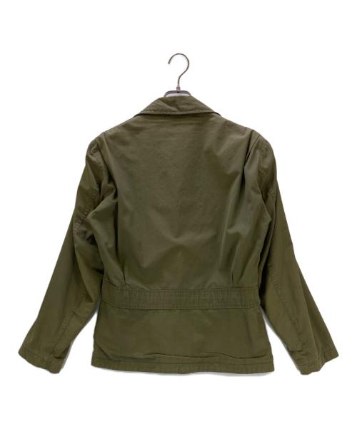 不明（フメイ）不明 (フメイ) フィールドジャケット 40s 海軍 CONMAR ジッパー コの字止め オリーブ サイズ:36の古着・服飾アイテム