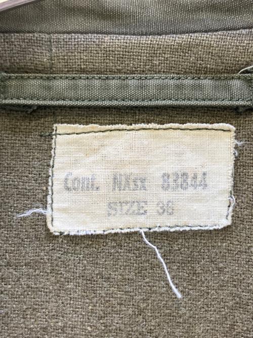 不明（フメイ）不明 (フメイ) フィールドジャケット 40s 海軍 CONMAR ジッパー コの字止め オリーブ サイズ:36の古着・服飾アイテム