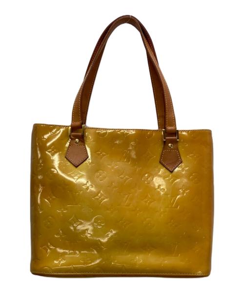 LOUIS VUITTON（ルイ ヴィトン）LOUIS VUITTON (ルイ ヴィトン) トートバッグ ヴェルニ ヒューストン ライムイエローの古着・服飾アイテム
