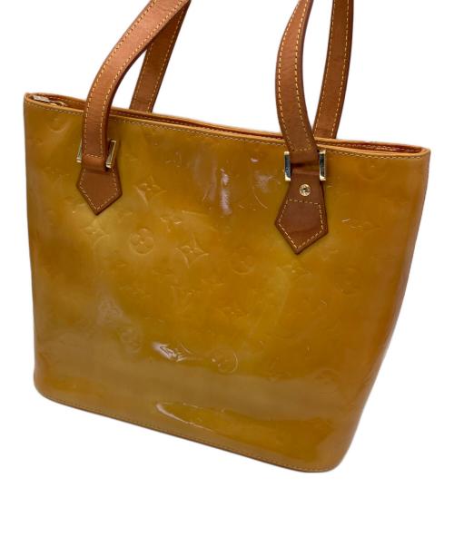 LOUIS VUITTON（ルイ ヴィトン）LOUIS VUITTON (ルイ ヴィトン) トートバッグ ヴェルニ ヒューストン ライムイエローの古着・服飾アイテム