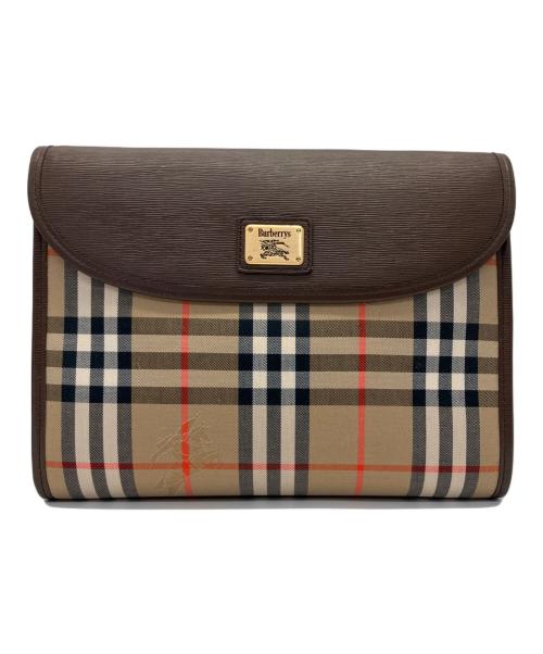 Burberry's（バーバリーズ）Burberry's (バーバリー) クラッチバッグ ブラウンの古着・服飾アイテム