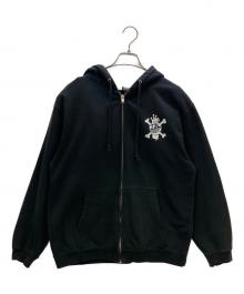 stussy（ステューシー）の古着「ジップパーカー OLD STUSSY」｜ブラック