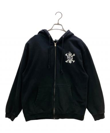 【即日発送】STUSSY Vintage スカル　パーカー　古着　USA 中古・古着通販】stussy (ステューシー) ジップパーカー OLD STUSSY