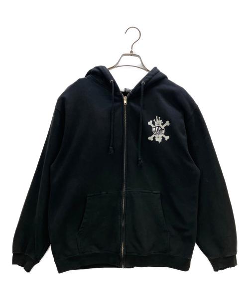 stussy（ステューシー）stussy (ステューシー) ジップパーカー OLD STUSSY ブラック サイズ:Mの古着・服飾アイテム