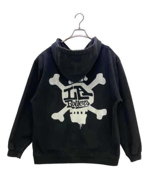 stussy（ステューシー）stussy (ステューシー) ジップパーカー OLD STUSSY ブラック サイズ:Mの古着・服飾アイテム