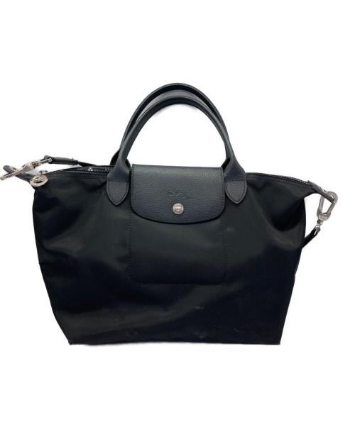 LONGCHAMP（ロンシャン）LONGCHAMP (ロンシャン) 2WAYショルダーバッグ ブラックの古着・服飾アイテム