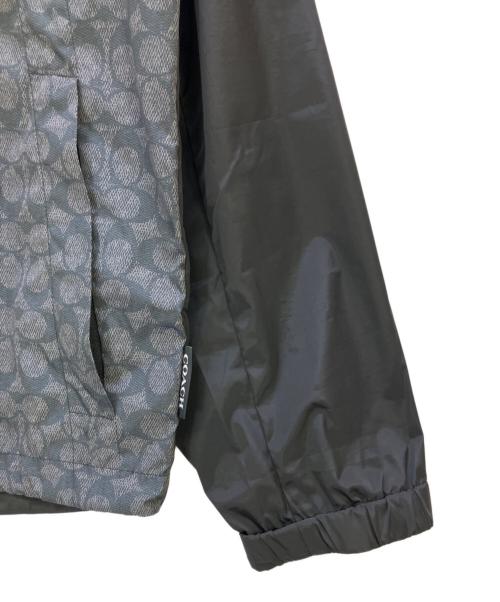 COACH（コーチ）COACH (コーチ) シグネチャー フル ジップ ウインドブレーカー ブラック サイズ:Lの古着・服飾アイテム