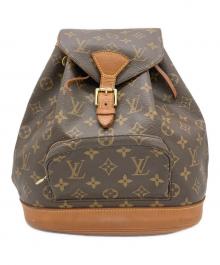 LOUIS VUITTON（ルイ ヴィトン）の古着「リュック モノグラム モンスリMM」｜ブラウン