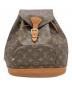 LOUIS VUITTON（ルイ ヴィトン）の古着「リュック モノグラム モンスリMM」｜ブラウン