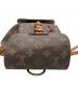 中古・古着 LOUIS VUITTON (ルイ ヴィトン) リュック モノグラム モンスリMM ブラウン：120000円