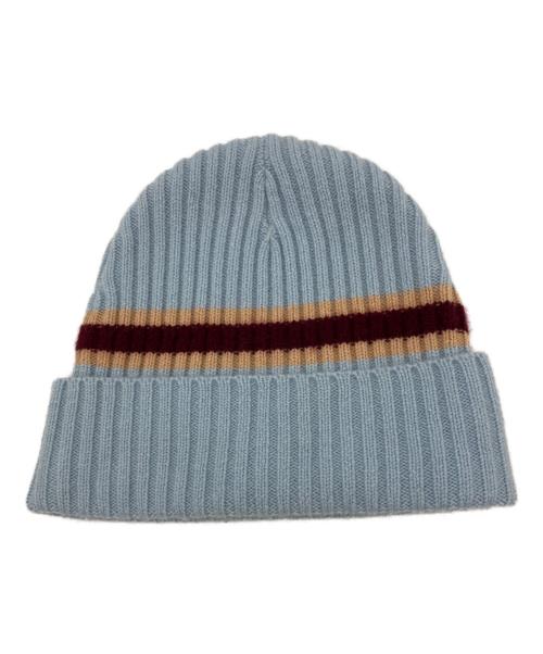 SUPREME（シュプリーム）Supreme (シュプリーム) ニット帽 Stripe Cashmere Beanie 23FW スカイブルー 未使用品の古着・服飾アイテム