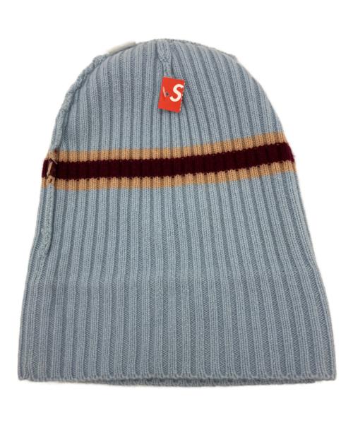 SUPREME（シュプリーム）Supreme (シュプリーム) ニット帽 Stripe Cashmere Beanie 23FW スカイブルー 未使用品の古着・服飾アイテム