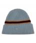 Supreme（シュプリーム）の古着「ニット帽 Stripe Cashmere Beanie 23FW」｜スカイブルー