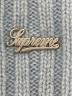 中古・古着 Supreme (シュプリーム) ニット帽 Stripe Cashmere Beanie 23FW スカイブルー 未使用品：12000円