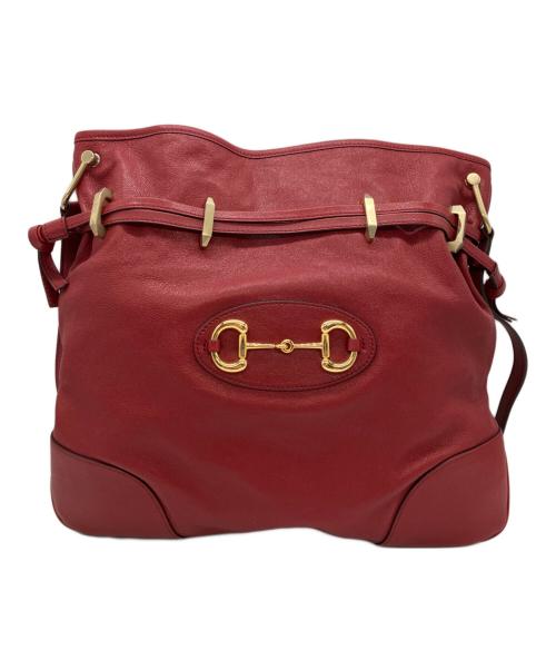 GUCCI（グッチ）GUCCI (グッチ) ショルダーバッグ ホースビット ショルダーバッグ レッドの古着・服飾アイテム