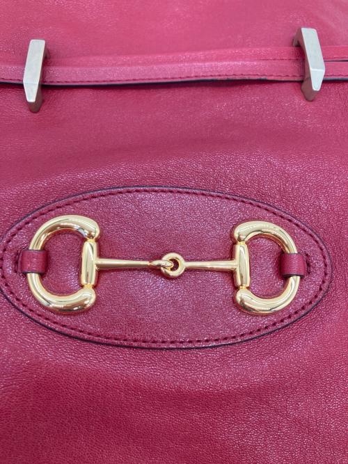GUCCI（グッチ）GUCCI (グッチ) ショルダーバッグ ホースビット ショルダーバッグ レッドの古着・服飾アイテム