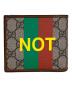 GUCCI (グッチ) 2つ折り財布　FAKE/NOT ブラウン：37000円