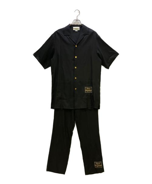 GUCCI（グッチ）GUCCI (グッチ) 2Pセットアップスーツ ロゴパッチボーリング ブラック サイズ:44の古着・服飾アイテム