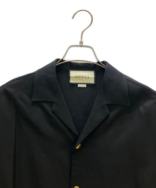 GUCCI（グッチ）GUCCI (グッチ) 2Pセットアップスーツ ロゴパッチボーリング ブラック サイズ:44の古着・服飾アイテム