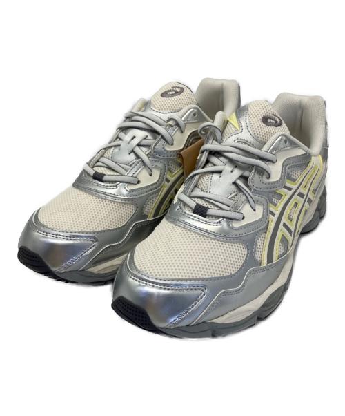 asics（アシックス）asics (アシックス) スニーカー アイボリー×シルバー サイズ:28.5 未使用品の古着・服飾アイテム