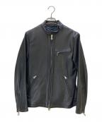 Cinquantaチンクワンタ）の古着「レザージャケット」｜ブラック