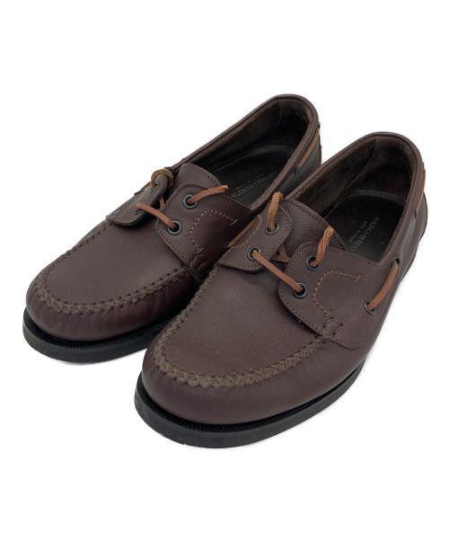 BOTTEGA VENETA（ボッテガベネタ）BOTTEGA VENETA (ボッテガベネタ) デッキシューズ ブラウン サイズ:40の古着・服飾アイテム