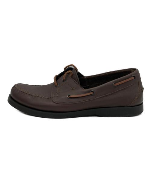 BOTTEGA VENETA（ボッテガベネタ）BOTTEGA VENETA (ボッテガベネタ) デッキシューズ ブラウン サイズ:40の古着・服飾アイテム