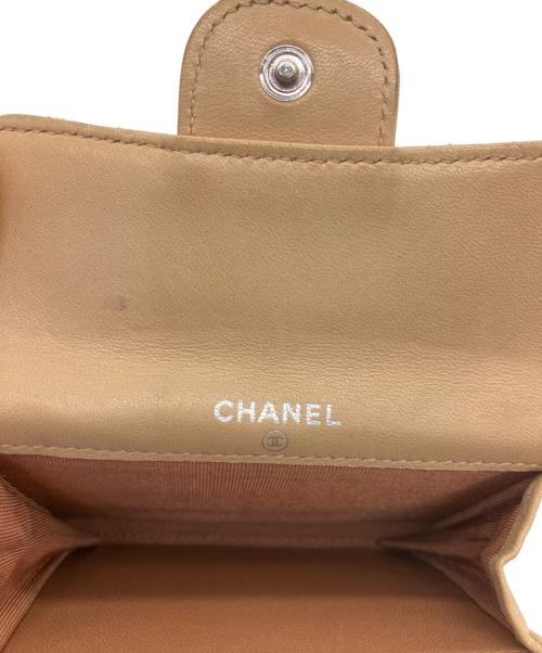 CHANEL（シャネル）CHANEL (シャネル) コインケース マトラッセ ベージュの古着・服飾アイテム