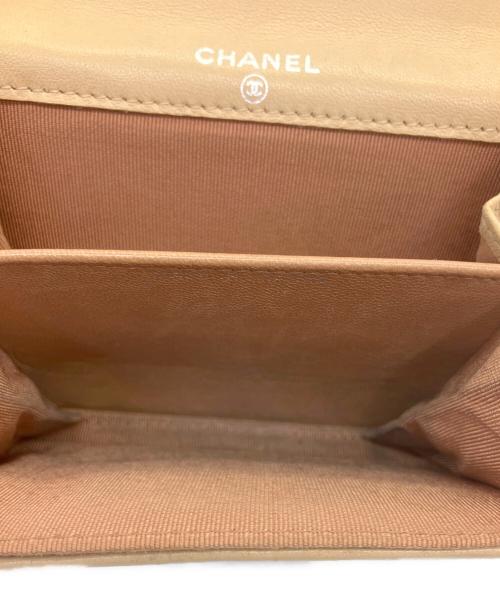 CHANEL（シャネル）CHANEL (シャネル) コインケース マトラッセ ベージュの古着・服飾アイテム