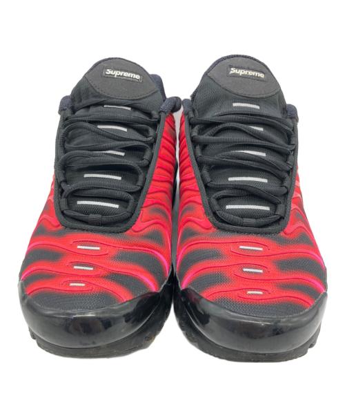 NIKE（ナイキ）NIKE (ナイキ) Supreme (シュプリーム) スニーカー Air Max Plus Hyper Grape レッド×ブラック サイズ:27の古着・服飾アイテム